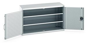 Bott Industial Tool Cupboards with Shelves Bott Perfo Door Cupboard 1300Wx525Dx800mmH - 2 Shelves